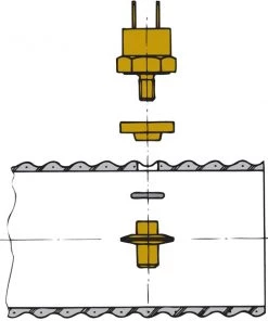 VETUS Exhaust Hose Temperature Alarm Sensor