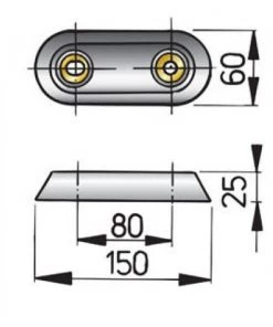 VETUS Zinc Hull Anode 13 VETUS Zinc Hull Anode -Cheap VETUS Store zink15c 1 1