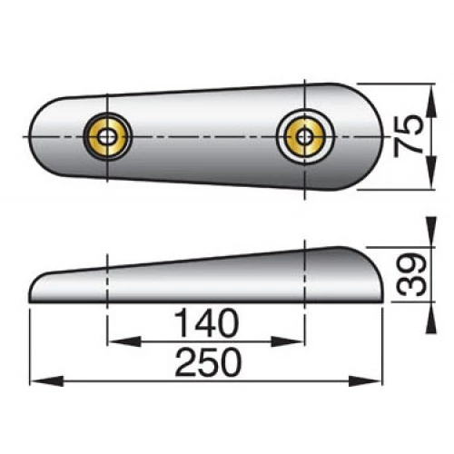 VETUS Zinc Hull Anode 8 VETUS Zinc Hull Anode - Image 8